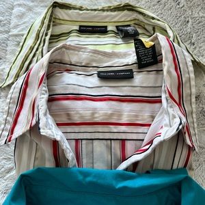 Dress collared shirts.